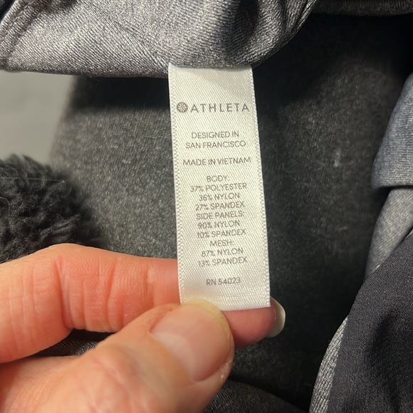 Athleta brand tight jogger style pants in black and grey - Picture 6 of 6